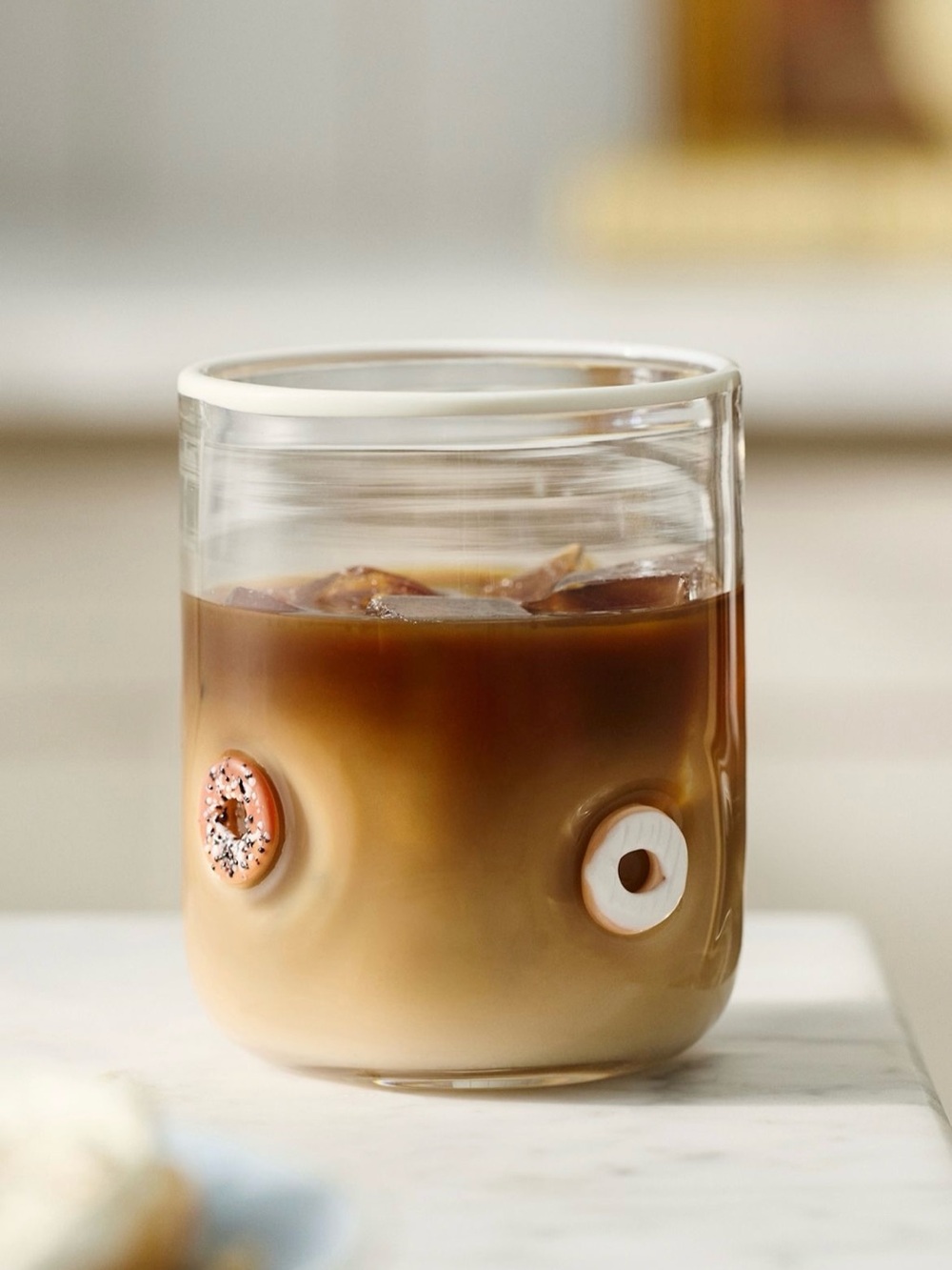 Brunch Bagel Icon Juice Glass